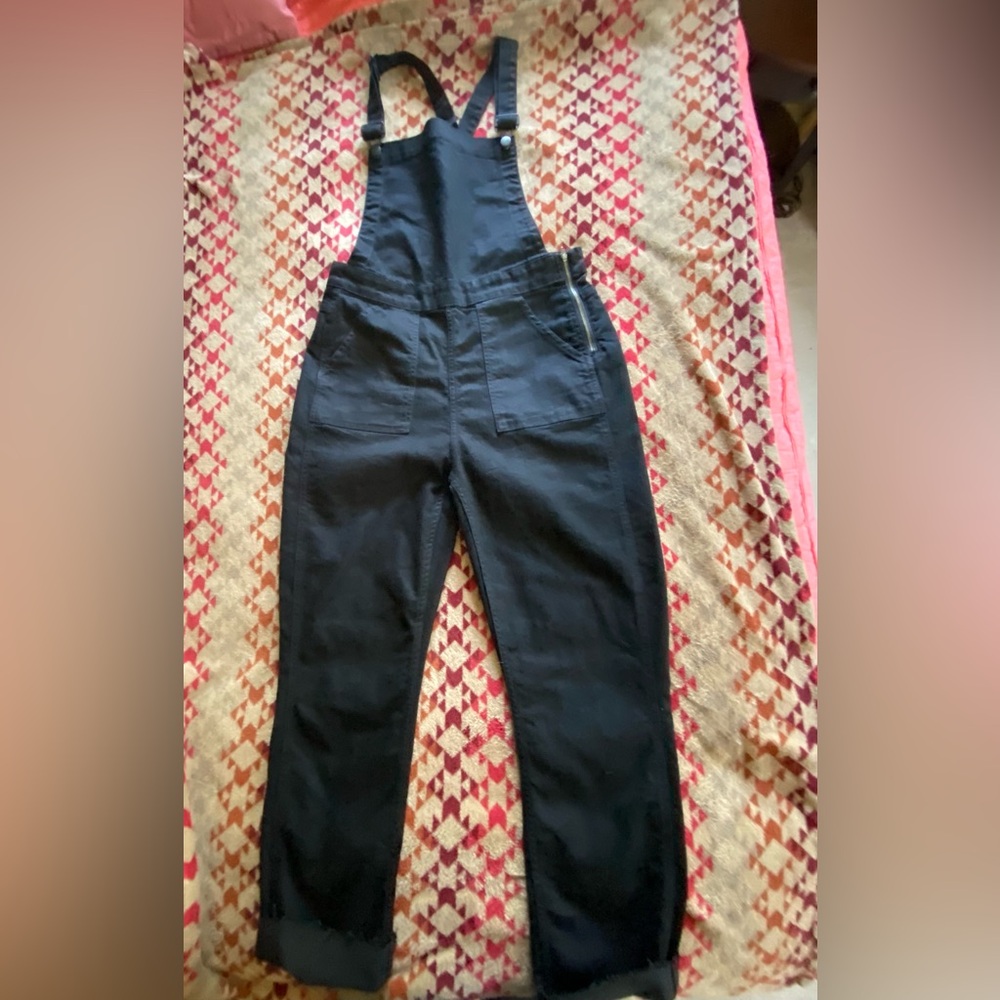Madewell Classic Black Denim Overalls